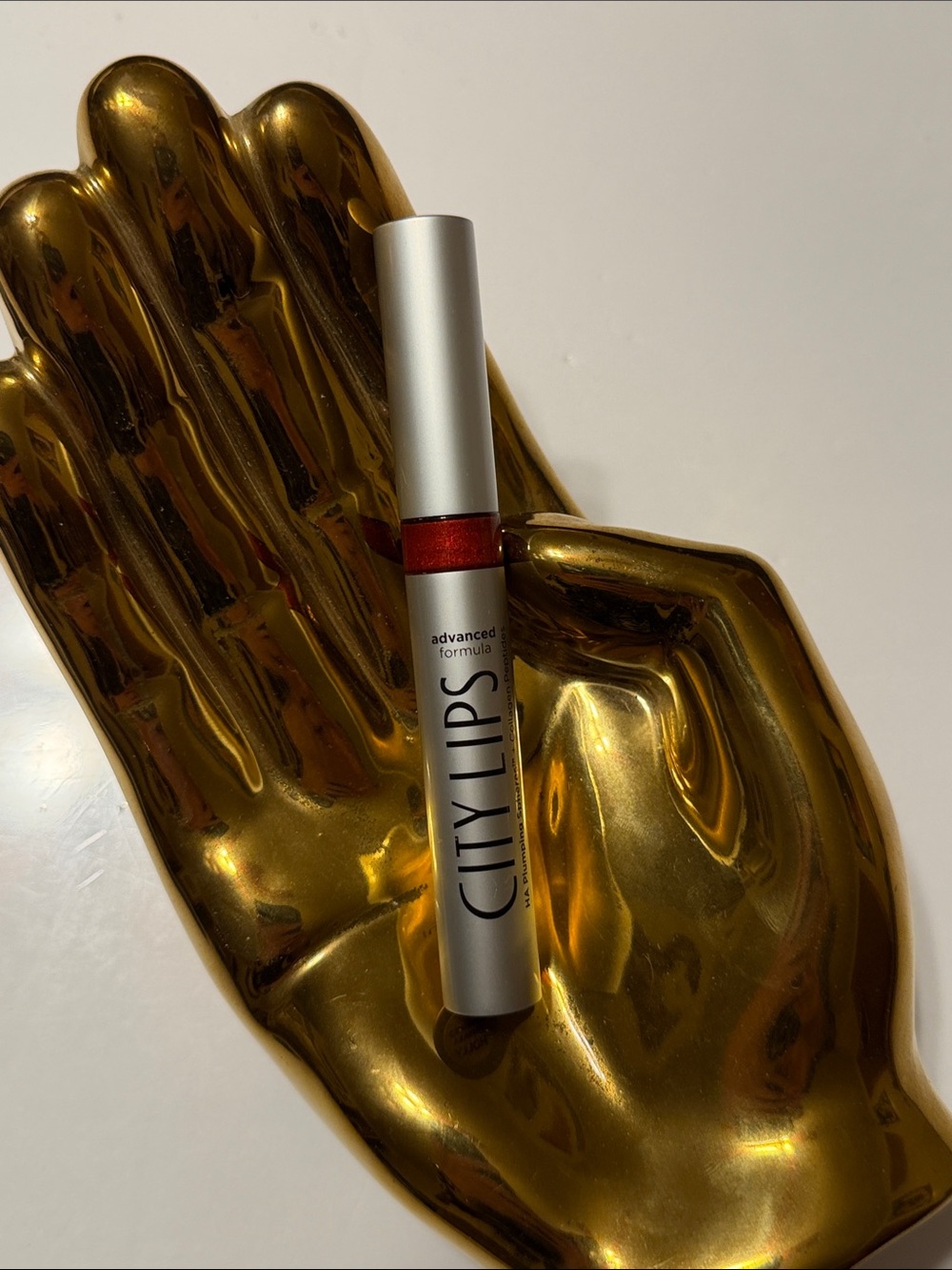 City Lips. Advanced Formula Lip Plumper - Shimmering Red Holly. NWOB